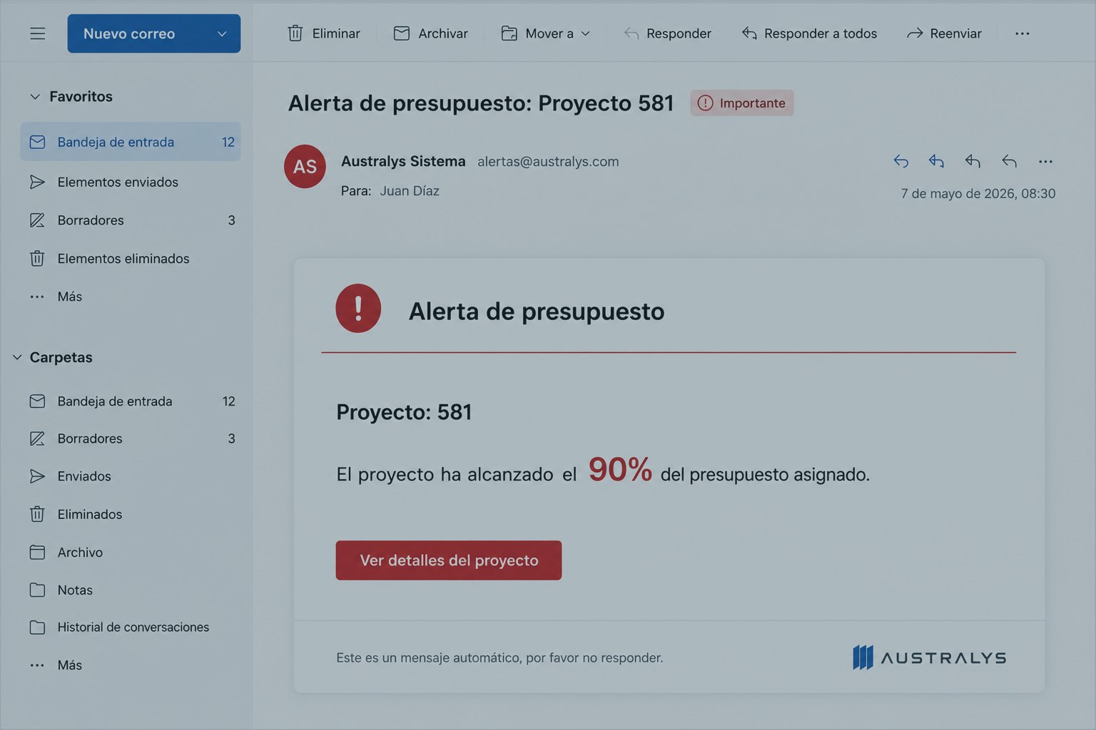 Alertas operacionales